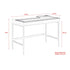 Aubrielle Writing Desk with 2 Drawers