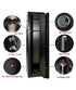 Gun Safe Rifle Cabinet with Quick Access Biometric Lock and Backup Keys