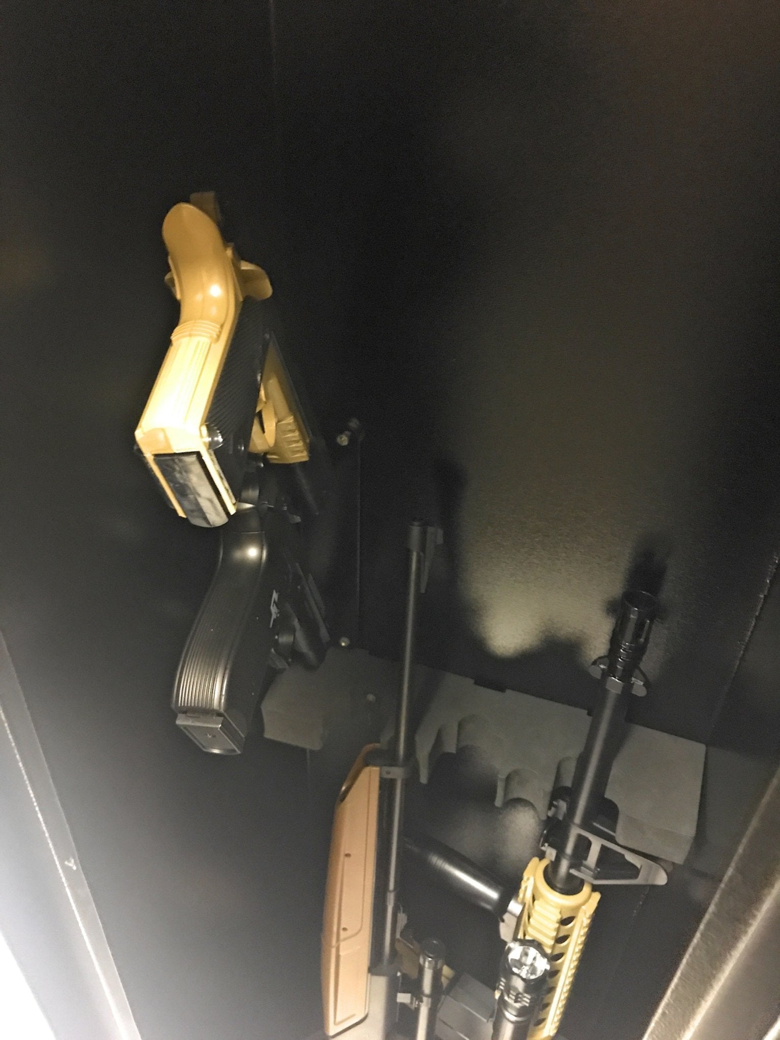 Gun Safe Rifle Cabinet with Quick Access Biometric Lock and Backup Keys