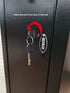 Gun Safe Rifle Cabinet with Quick Access Biometric Lock and Backup Keys