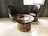 Mesa de centro de medio barril con tapa de cristal extraíble - Mesa de almacenamiento de barril de vino, whisky y bourbon - Muebles rústicos