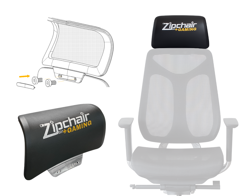 Silla de juego Phantom Mesh con reposacabezas extraíble y soporte lumbar ergonómico
