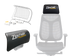 Silla de juego Phantom Mesh con reposacabezas extraíble y soporte lumbar ergonómico