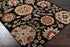Heaters Black Floral Wool Carpet