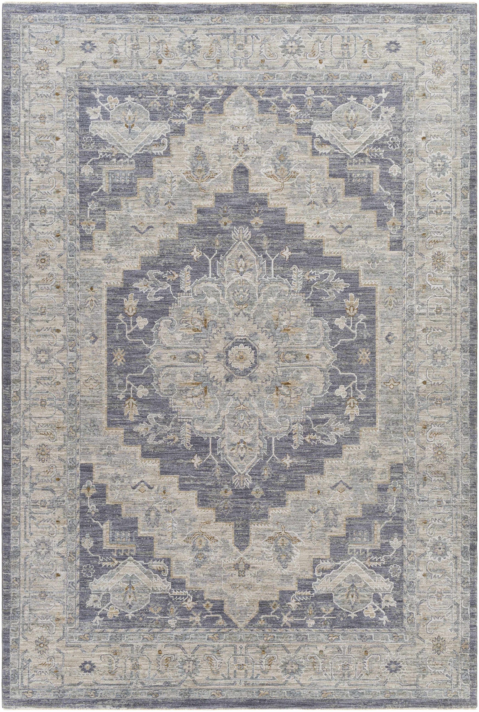 Alfombra Sema Blue Medallion - Liquidación