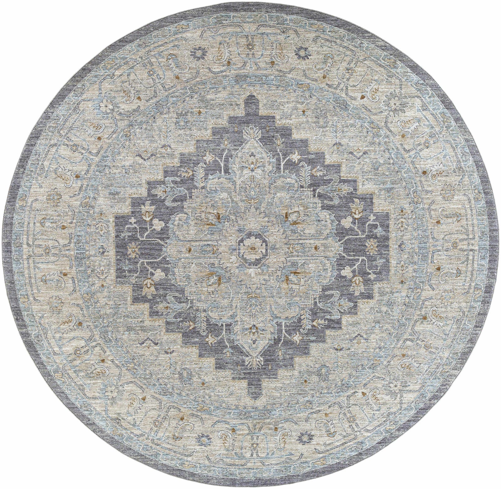 Alfombra Sema Blue Medallion - Liquidación