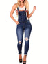 Women's Denim Bell Bottom Overalls