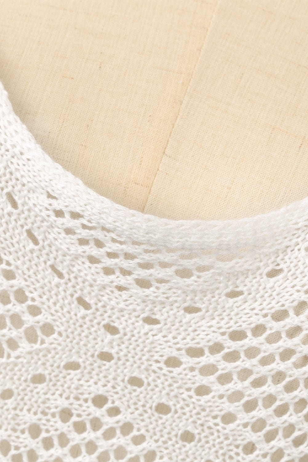 Open Knit Sheer Beach Tunic
