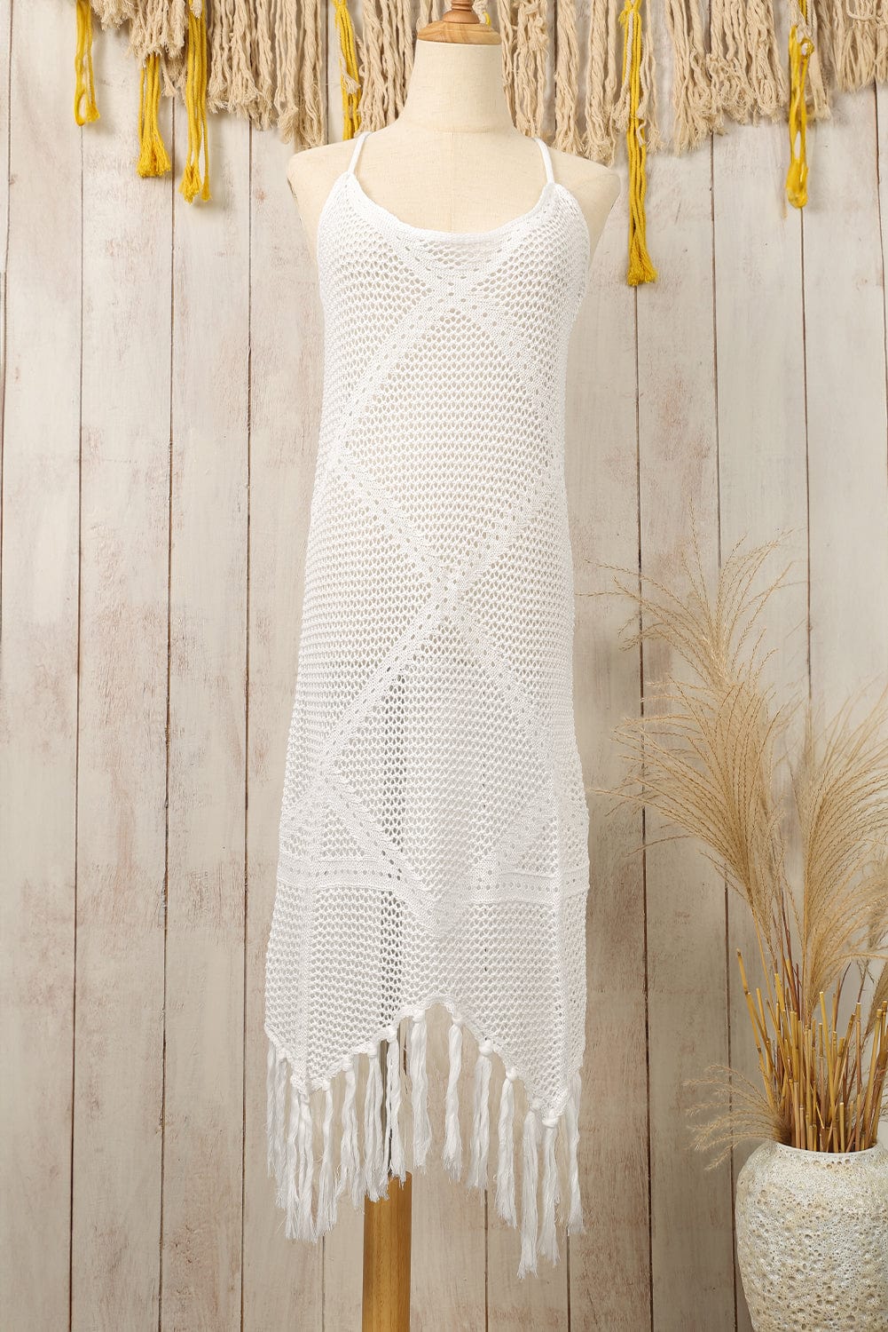 Open Knit Sheer Beach Tunic