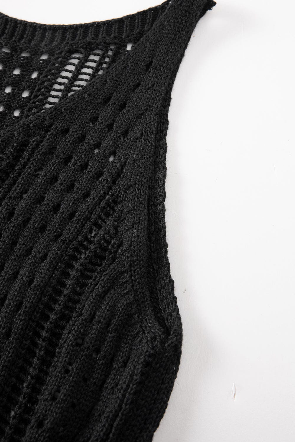 Open Knit Sheer Beach Tunic