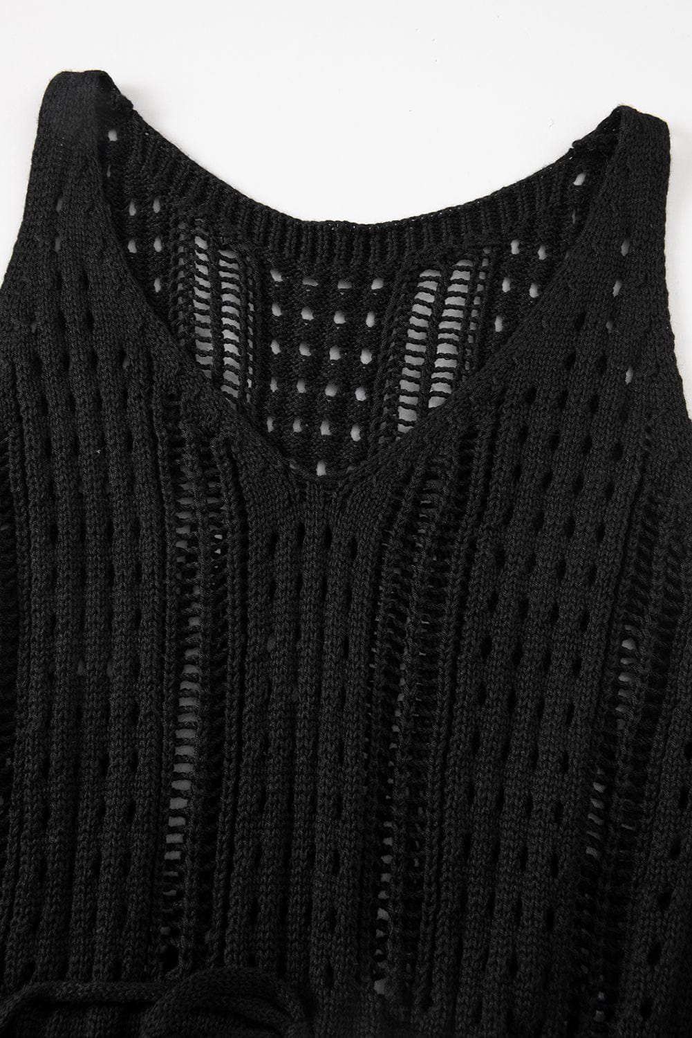 Open Knit Sheer Beach Tunic