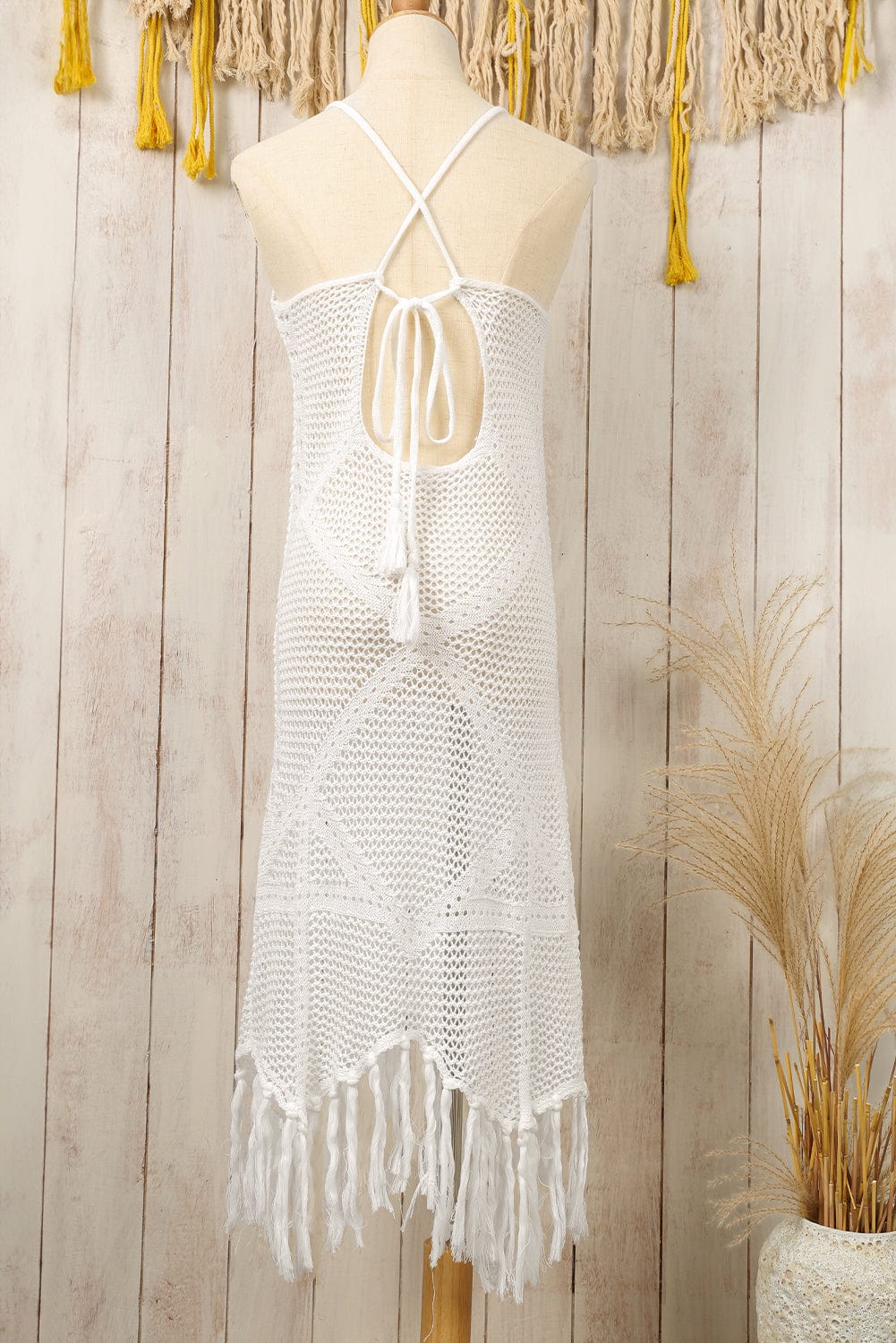 Open Knit Sheer Beach Tunic