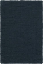 Brockton Solid Wool Dark Blue Area Rug