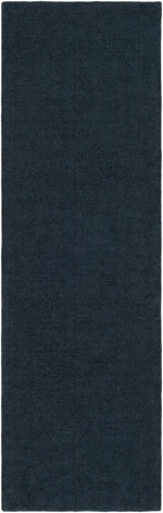 Brockton Solid Wool Dark Blue Area Rug