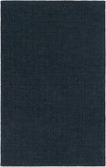 Brockton Solid Wool Dark Blue Area Rug