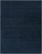 Brockton Solid Wool Dark Blue Area Rug