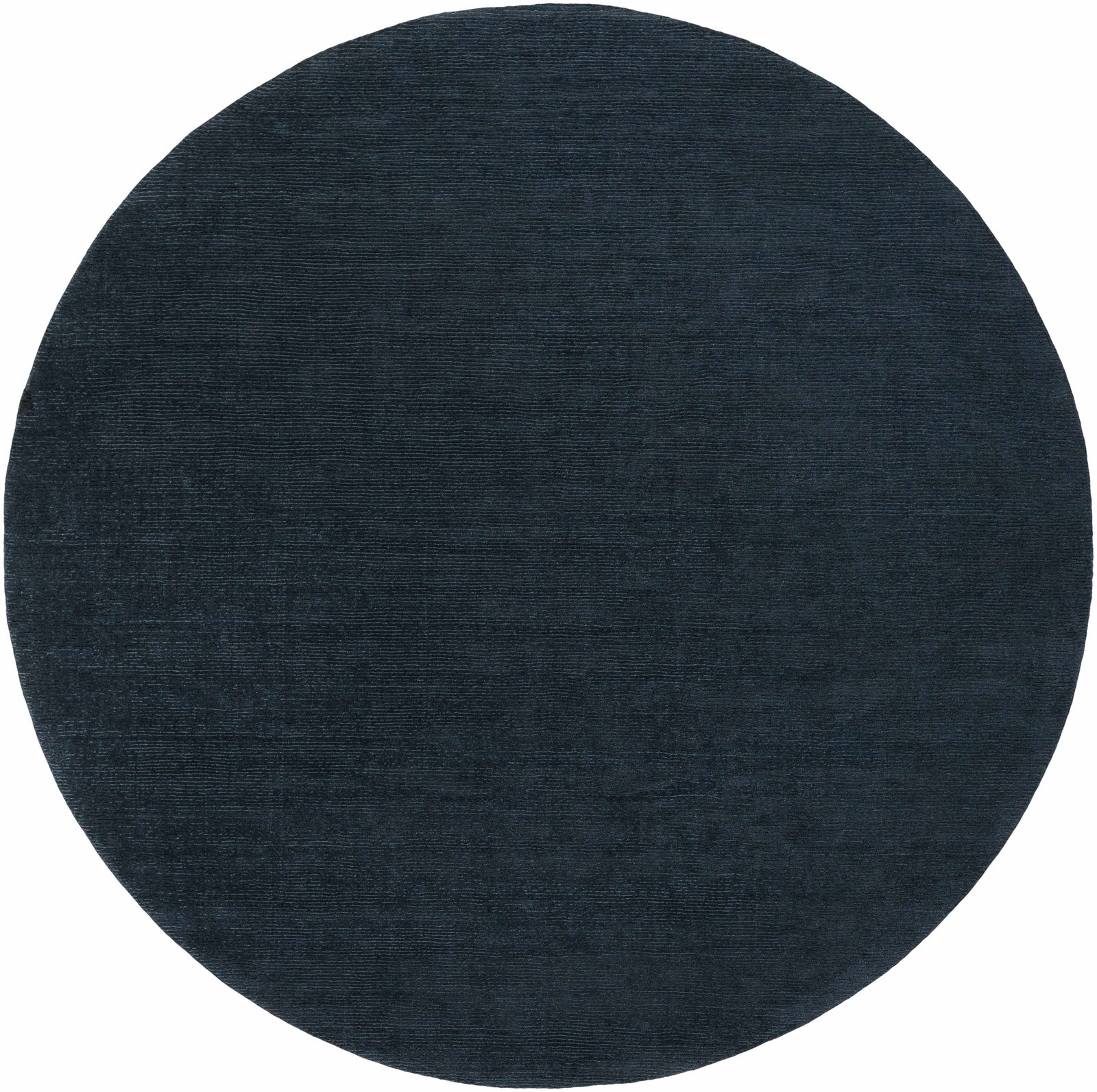 Brockton Solid Wool Dark Blue Area Rug