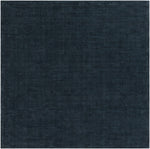 Brockton Solid Wool Dark Blue Area Rug