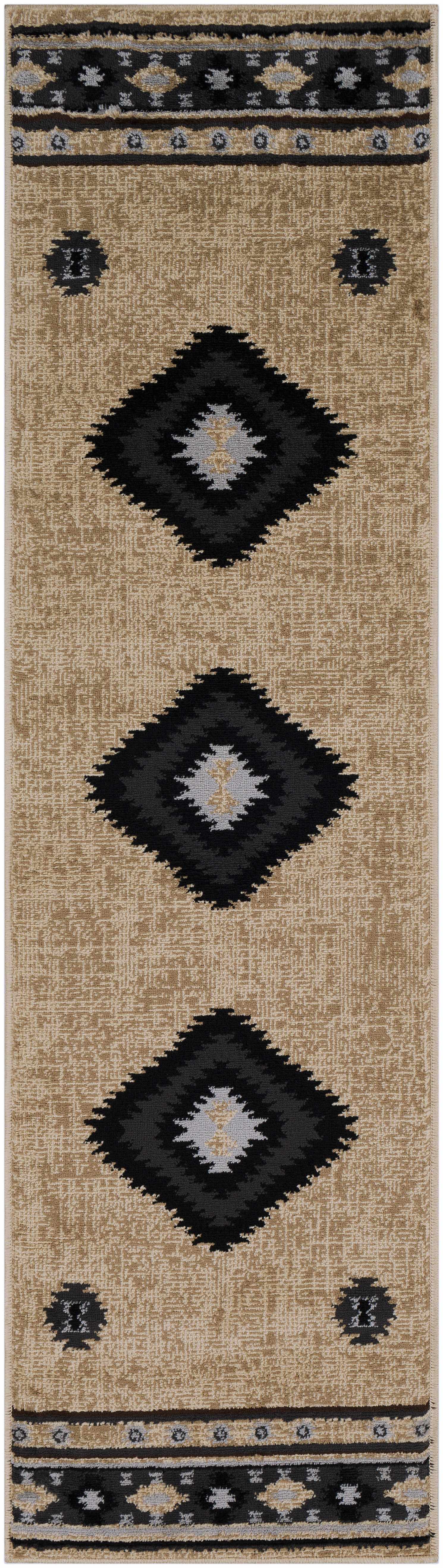 Alfombra azteca marrón Buckhaven