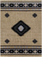 Alfombra azteca marrón Buckhaven