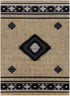 Alfombra azteca marrón Buckhaven