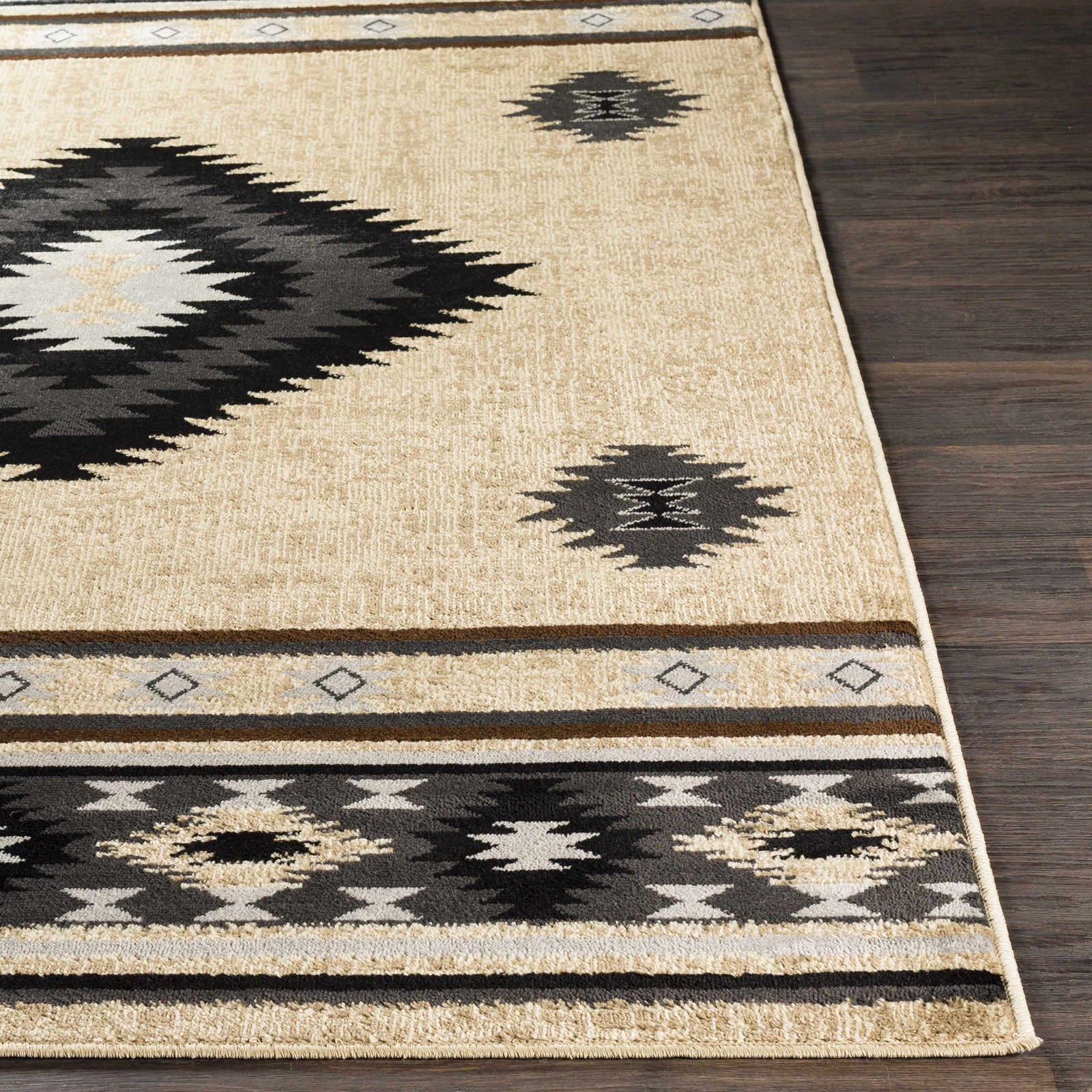 Alfombra azteca marrón Buckhaven