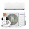 Pioneer® Quantum Hyperformance™ 24,000 BTU 23 SEER2 230V High-Wall Ductless Energy-Star Mini-Split Air Conditioner Inverter Hyper Heat Pump Full Set