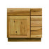 Mueble de baño con lavabo individual estilo shaker de nogal de 36 pulgadas y cajones a la derecha