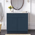 Mueble de baño con lavabo individual de 30 pulgadas, estilo shaker, color azul marino