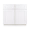 Mueble de baño con lavabo individual de 30 pulgadas, color blanco, con acabado Shaker
