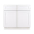Mueble de baño con lavabo individual de 30 pulgadas, color blanco, con acabado Shaker