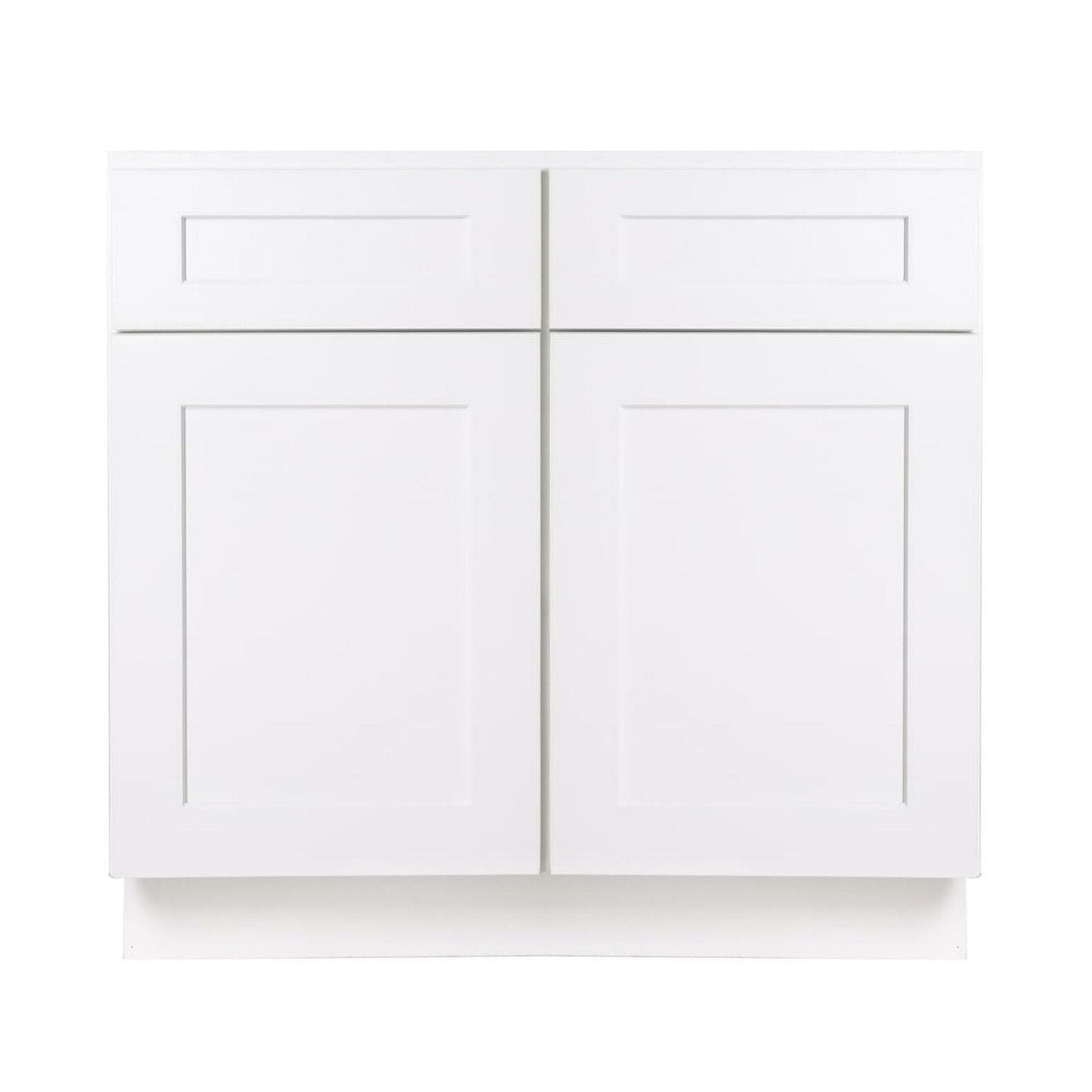Mueble de baño con lavabo individual de 36 pulgadas, color blanco, con acabado Shaker