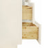 Mueble de baño blanco de 36 pulgadas con lavabo individual y cajones a la derecha