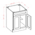27 Inch White Shaker Single Sink Bathroom Vanity