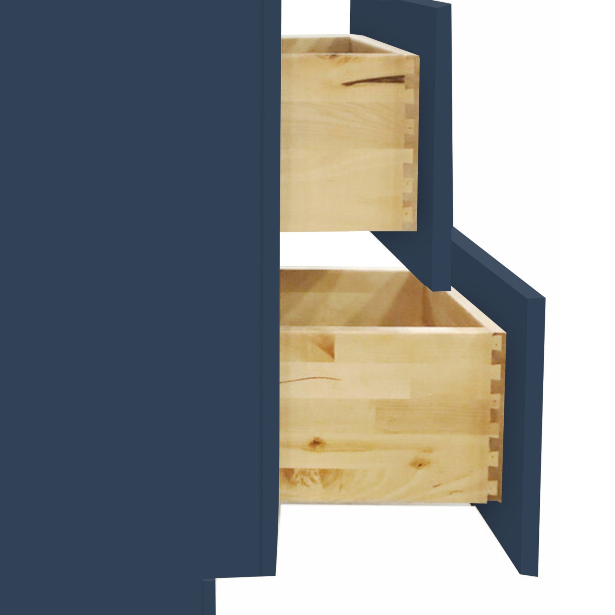Mueble de baño con lavabo individual de 36 pulgadas, estilo shaker, color azul marino