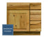Mueble de baño con lavabo individual estilo shaker de nogal de 36 pulgadas y cajones a la derecha