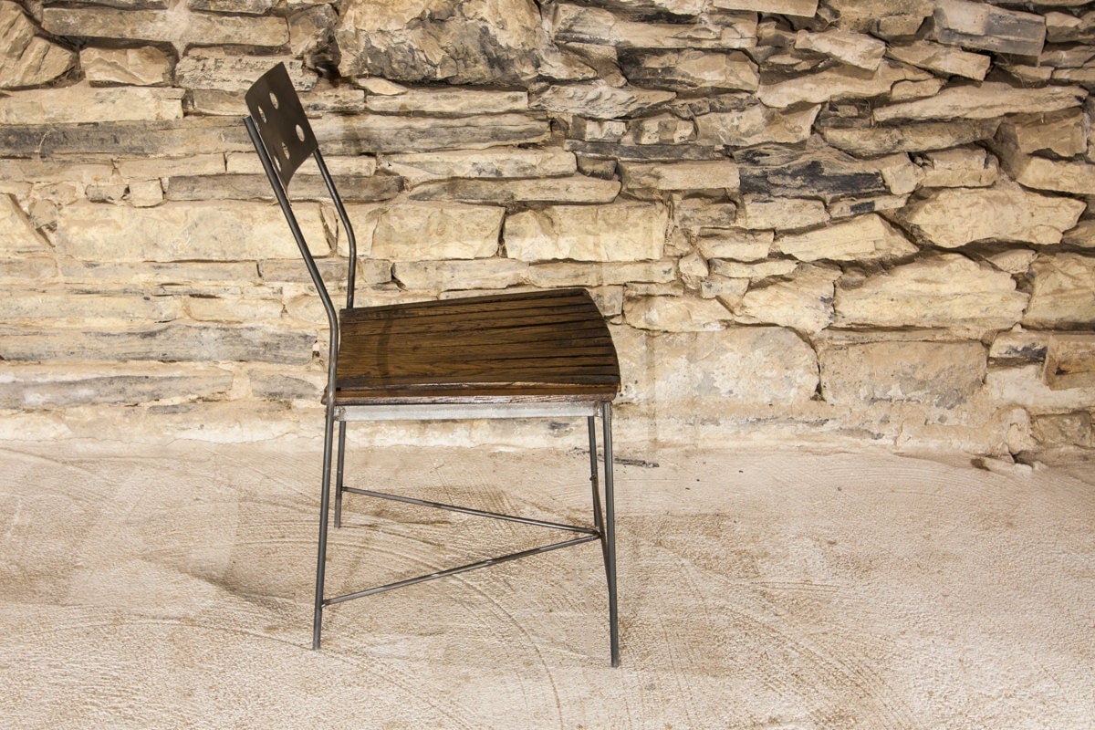 Industrial Dining Chairs, Modern Dining Chair, Reclaimed Wood Chairs, Café Chair, Industrial Furniture, Counter Height