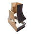 Campana extractora de madera negra con frente en ángulo y borde decorativo: anchos disponibles de 30", 36", 42", 48", 54" y 60"
