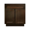 Mueble de baño con lavabo individual de 24 pulgadas con mezclador espresso