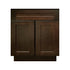 Mueble de baño con lavabo individual de 24 pulgadas con mezclador espresso