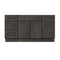 Mueble de baño de 48 pulgadas con lavabo individual y cajones, de color gris