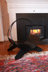 Firewood Rack, Firewood Ring, Log Holder, Fire wood Holder, Fire wood Rack, Indoor Firewood Rack, Metal Firewood Rack, Black Fire wood Rack