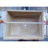 Lavabo rectangular de travertino de piedra natural sobre lavabo de baño (ancho) 23" (profundidad) 18" (alto) 8"
