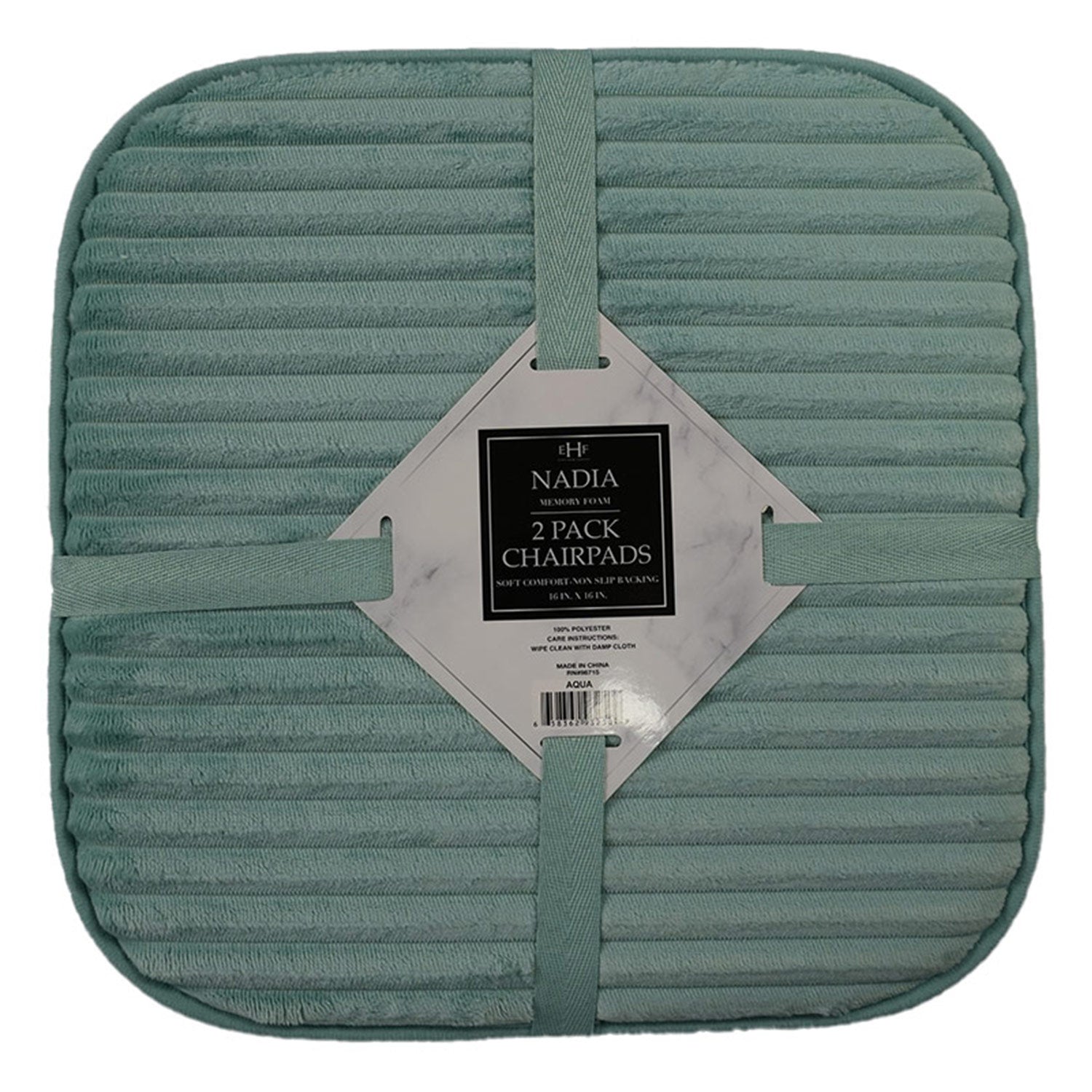 Juego de 2 cojines de espuma viscoelástica para silla PREMIUS Nadia, 16 x 16 pulgadas