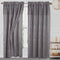 Cecilia Floral Embroidery Window Panel With Valance and Backing, 54x84 Inches
