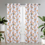 Regina Floral Room Darkening Grommet Window Panel, 54x84 Inches