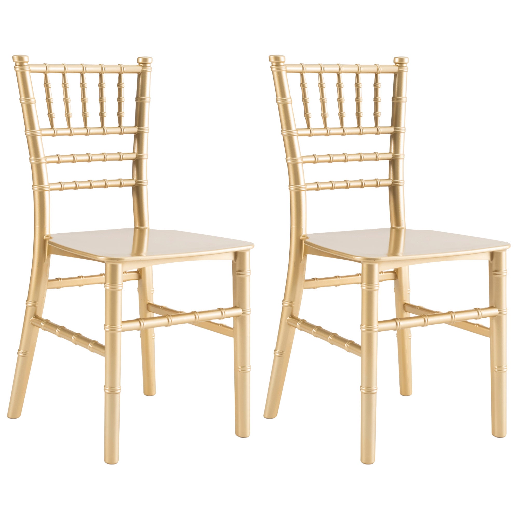 Sillas Tiffany Chiavari para niños JOON, paquete de 2, 25 x 13 x 14,5 pulgadas