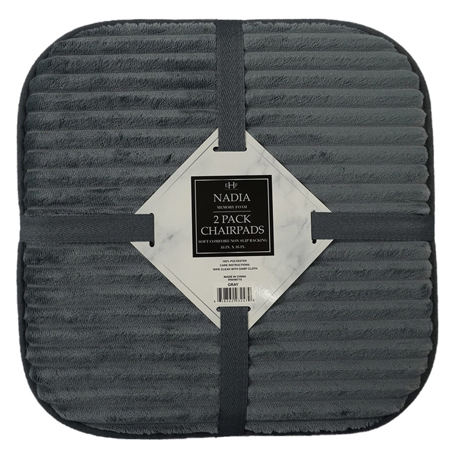 Juego de 2 cojines de espuma viscoelástica para silla PREMIUS Nadia, 16 x 16 pulgadas