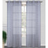 Carmen 2 Pack Morrocan Sheer Grommet Window Panel, 2-38x84 Inches
