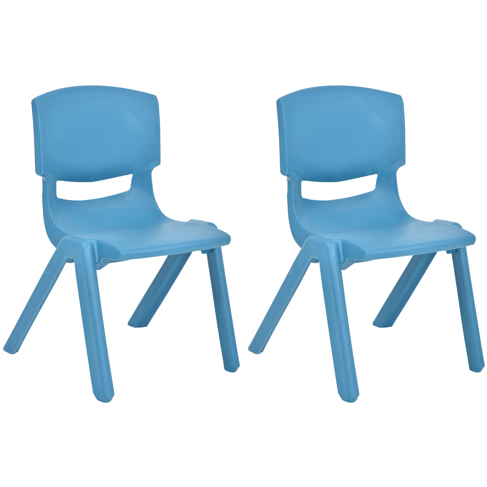Sillas de aprendizaje apilables de plástico para niños JOON, azul cielo, 20,5 x 12,75 x 11 pulgadas, paquete de 2 (paquete de 2)